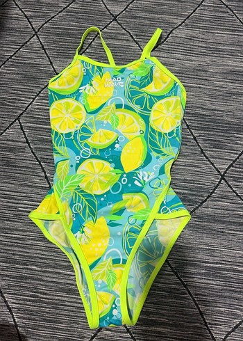 Sarı Bağlamalı İpli Kadın Mayo -Yüzücü-Profesyonel - Görsel 3