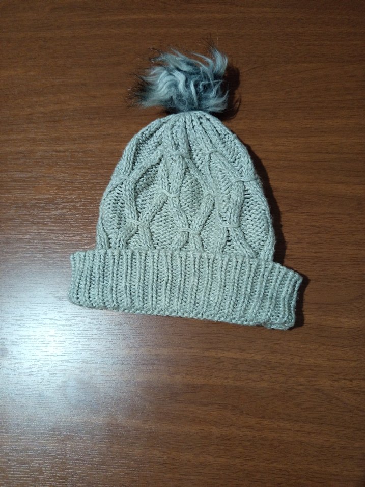 Örgü Kadın Bere, Ponponlu, Bohem Stil - Görsel 3