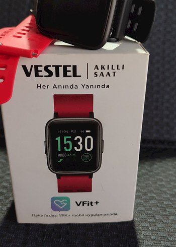 Vestel VFit+ Kırmızı Akıllı Saat - Görsel 3