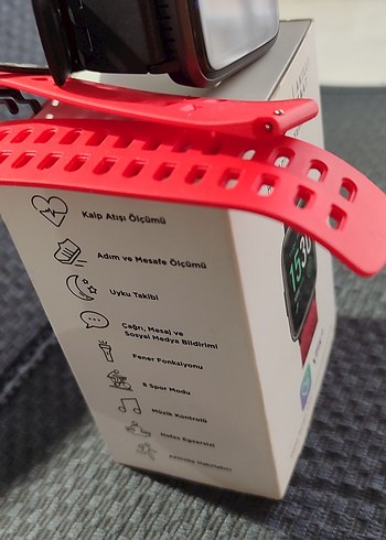 Vestel VFit+ Kırmızı Akıllı Saat - Görsel 2