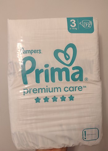 Pampers Prima Premium Care Bebek Bezi No:3, 72 Adet - Görsel 2