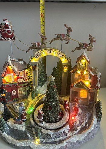 Diğer Işıklı Geyikli Noel Köyü Laterna
