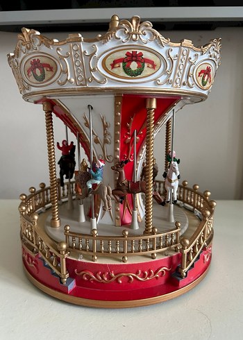 Beden Renk Renkli Işıklı Müzikli Atlı Karınca Carousel Laterna