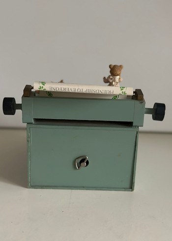 Beden turkuaz Renk Vintage Müzikli Hareketli Laterna