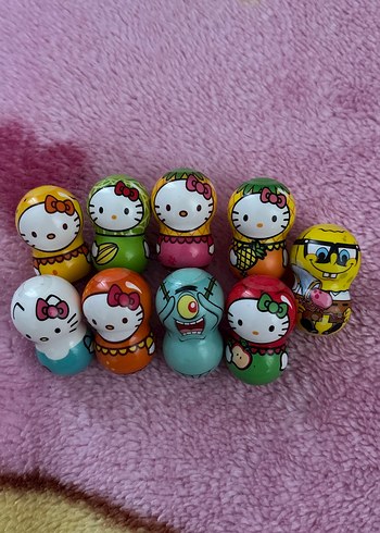Renkli Hello Kitty Figürleri Seti