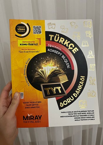 TYT Türkçe Soru Bankası - Miray Yayınları hiç çözülmemiş sıfır - Görsel 3