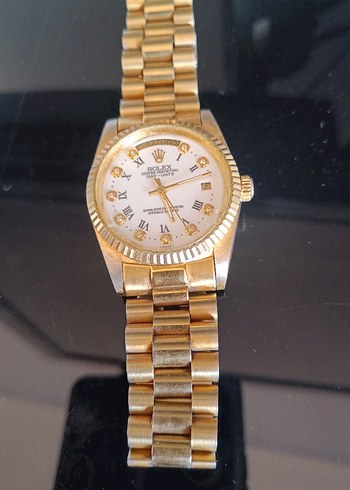 Rolex otomatik mekanizmalı altın Renk Klasik Erkek Saati