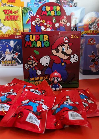  Renkli Mario Sürpriz Figür paketi
