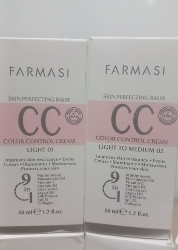 Farmasi BB Krem Açık Ten Rengi 50 ml adet - Görsel 2