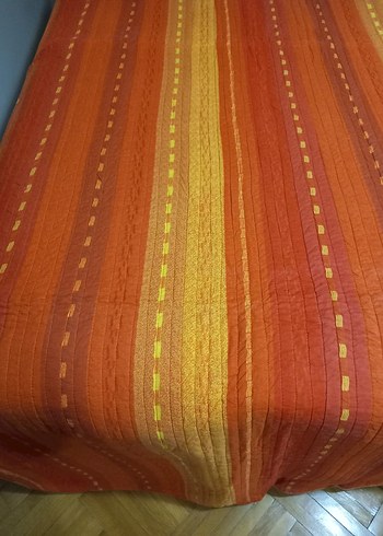 BEGONVILE Çok Renkli Batik Desenli Yatak Örtüsü TEK KISILIK - Görsel 4