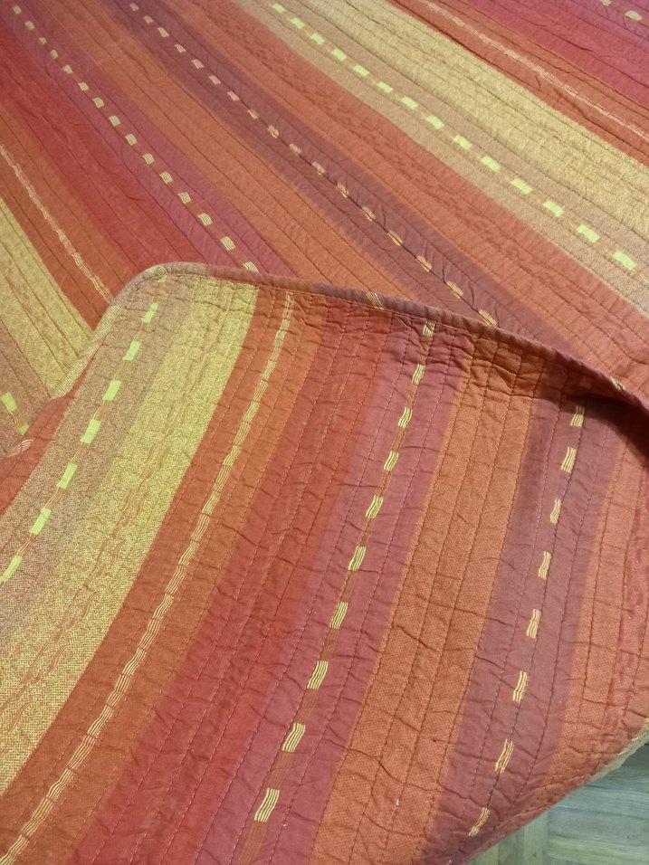 BEGONVILE Çok Renkli Batik Desenli Yatak Örtüsü TEK KISILIK - Görsel 3