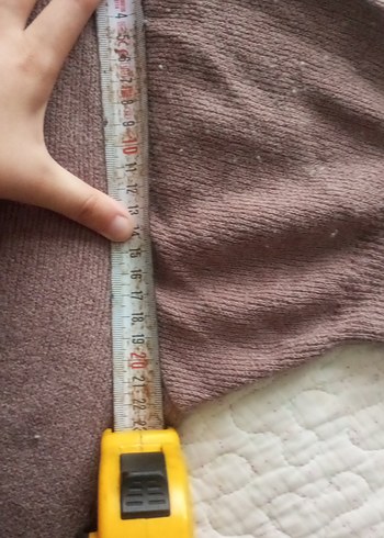 m Beden kahverengi Renk Kadın Kahverengi Örgü Boğazlı Kazak