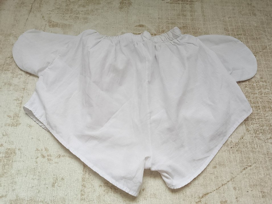 Beyaz Pamuklu Hamile Şortu - Görsel 2