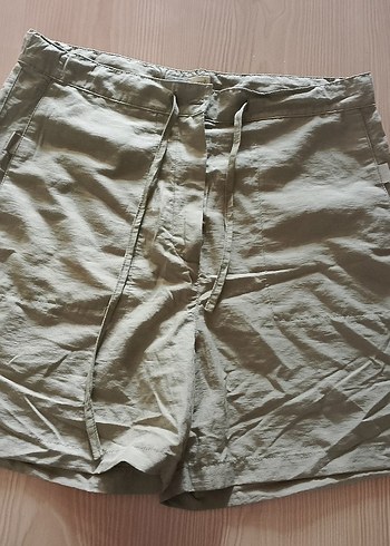 rahat kesim bağcıklı yazlık şort - Görsel 2