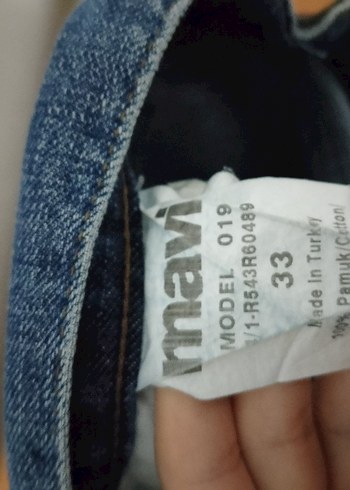 Mavi Kot Şort - Görsel 3