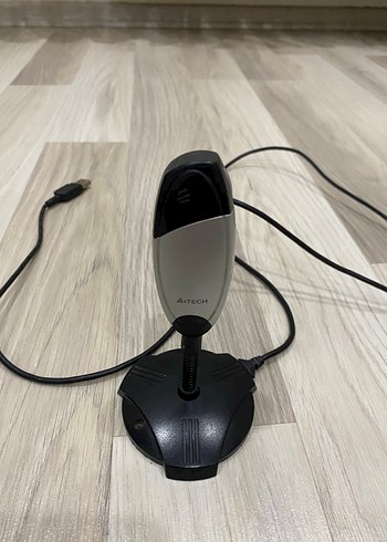 Gri A4Tech Masaüstü Mikrofon ve kamera