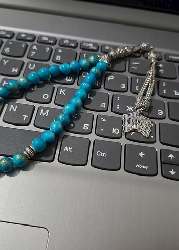 Erkekler için Turkuaz Renkli Bohem Tesbih - Görsel 2