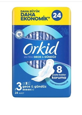 Orkid Ultra Gece & Gündüz 24'lü Ped