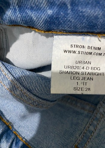 Diğer Mavi Batik Desenli Regular Fit Kadın Kot Pantolon