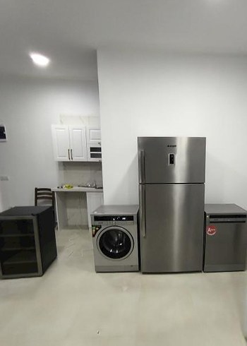 Beden Renk Gri Ev Aletleri Seti Buzdolabı Çamaşır Makinesi Bulaşık Makinesi