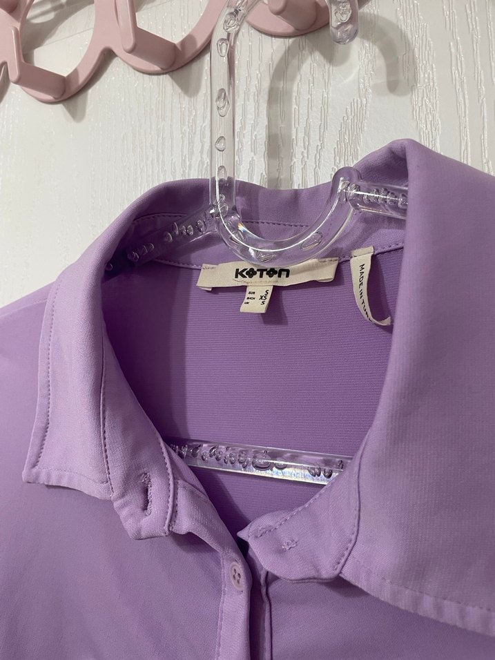 Koton Uzun Kollu Büzgülü Gömlek - Görsel 2