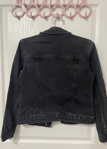 LC Waikiki Siyah Kadın Kot Ceket - Görsel 2