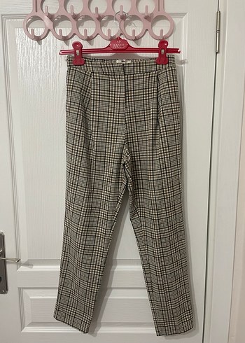 Koton Ekose Desenli Kadın Kumaş Pantolon - Görsel 2