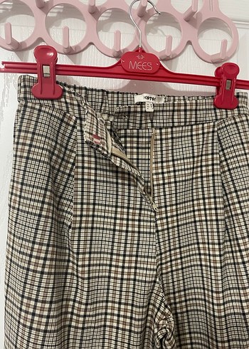 Koton Ekose Desenli Kadın Kumaş Pantolon - Görsel 3