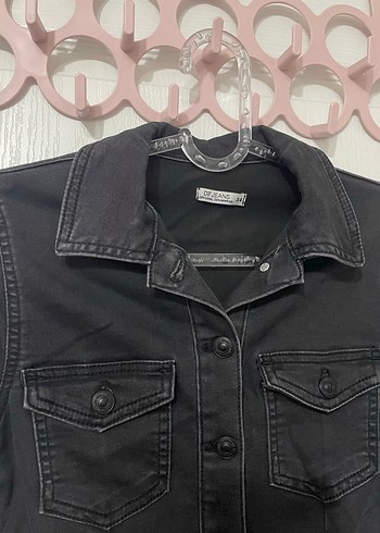 DeFacto Kadın Düğmeli Jean Elbise - Görsel 2