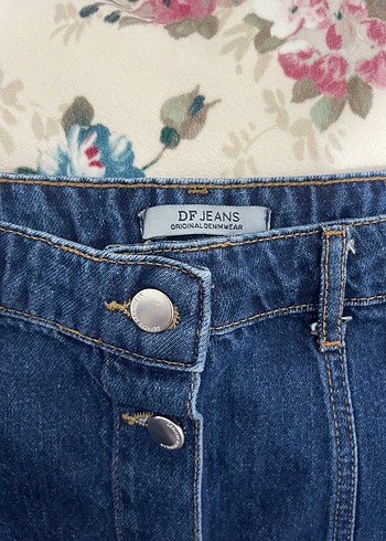 DeFacto Kadın Mavi Jean Etek - Görsel 3