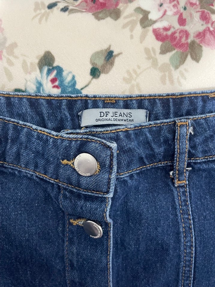 DeFacto Kadın Mavi Jean Etek - Görsel 3