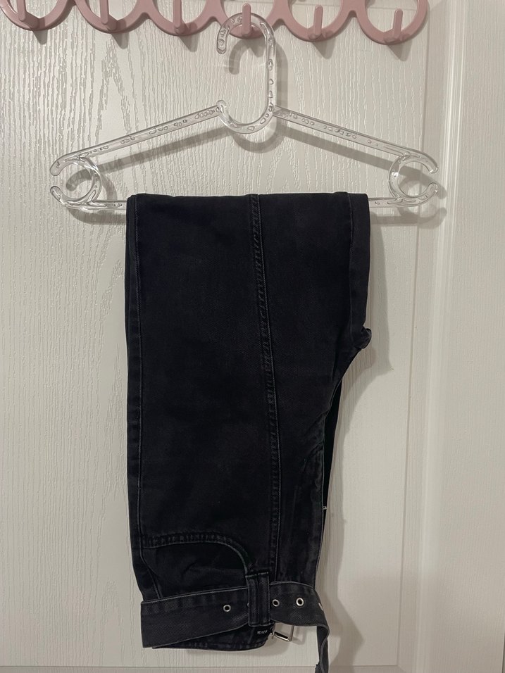 LCW Kadın Yüksek Bel Kemerli Jean Pantolon - Görsel 4