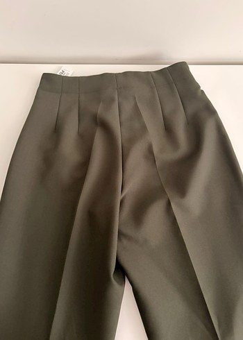 Chima Kadın kahverengi Pilili Kumaş Pantolon