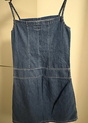Vintage Denim Elbise - Görsel 2