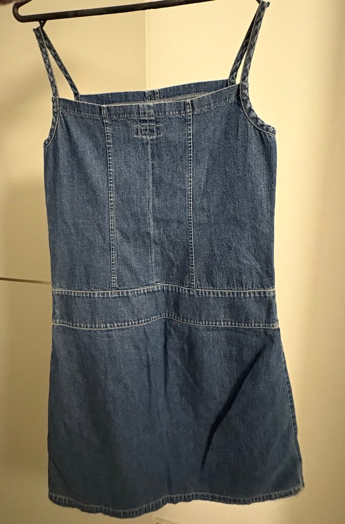 Vintage Denim Elbise - Görsel 2