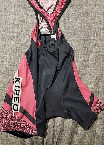 Kadın Pembe Baskılı Straplez Biker Atlet
