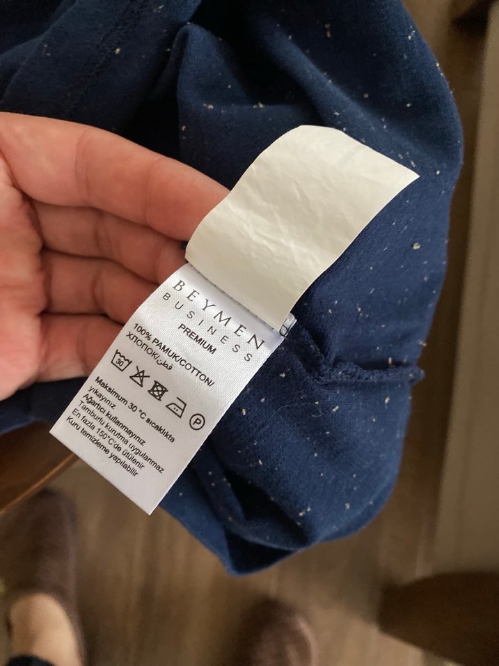 Düğmeli Lacivert Polo Tişört - Görsel 4