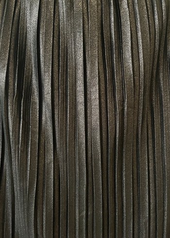 Kadın Kahverengi Piliseli Uzun Etek - Görsel 2