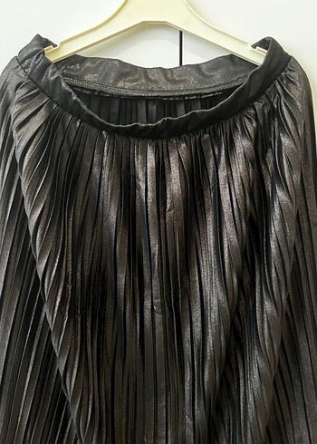 Kadın Kahverengi Piliseli Uzun Etek - Görsel 4