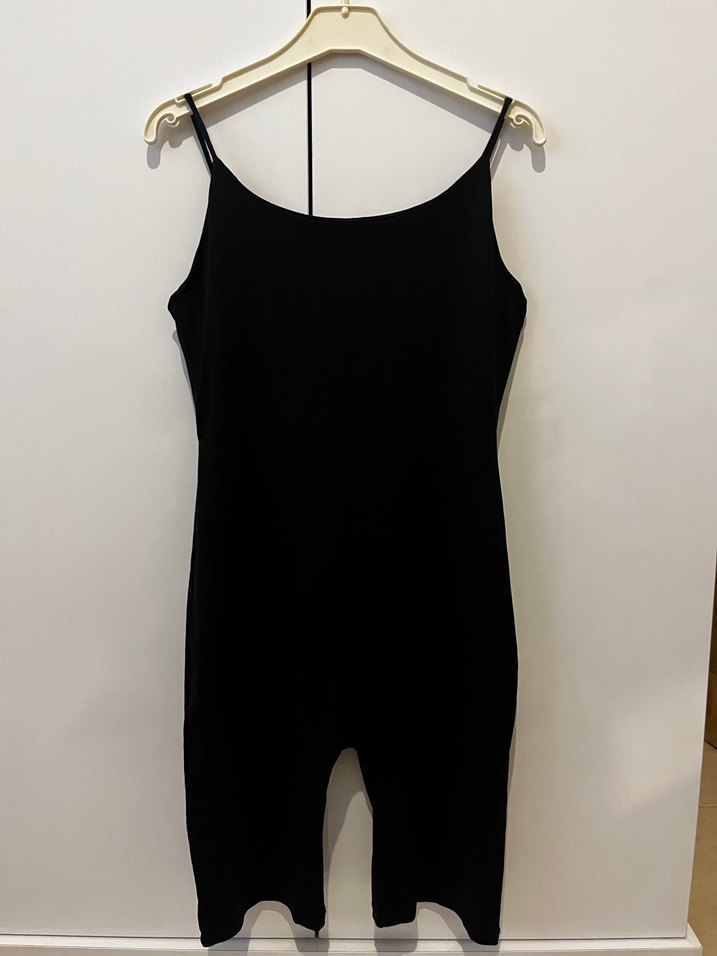 Zara Dikişsiz Siyah Askılı Kadın Tulum - Görsel 2