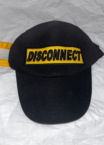Siyah Sarı Punk Kadın Şapka Velcro
