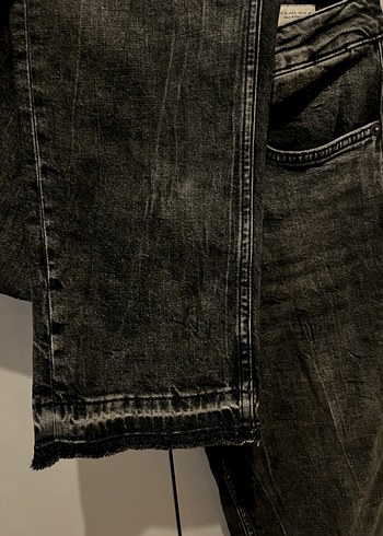 38 Beden Zara Gri Kadın Denim Pantolon
