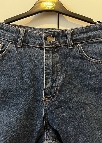 Kadın Mavi Kot Mini Şort - Görsel 2