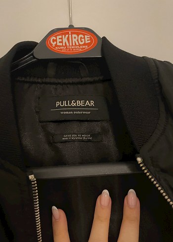 xs Beden siyah Renk Pull and Bear Bomber ceket