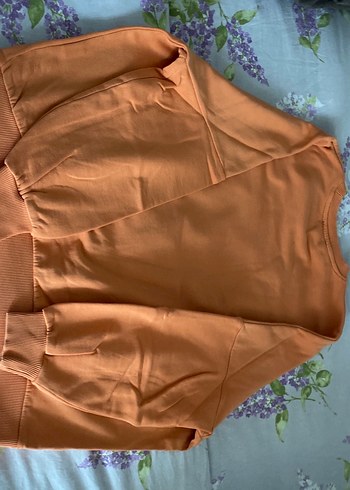 Kadın Camel Renk Baskılı Sweatshirt - Görsel 2