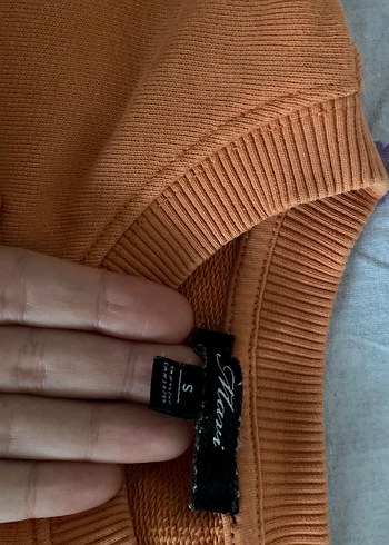 Kadın Camel Renk Baskılı Sweatshirt - Görsel 3