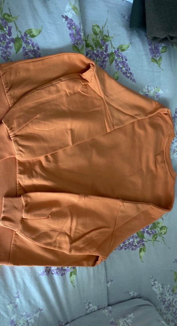 Kadın Camel Renk Baskılı Sweatshirt - Görsel 2