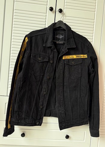 Siyah Düğmeli Denim Ceket - Görsel 2