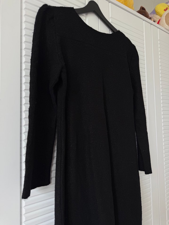 Siyah Uzun  Elbise - Görsel 2