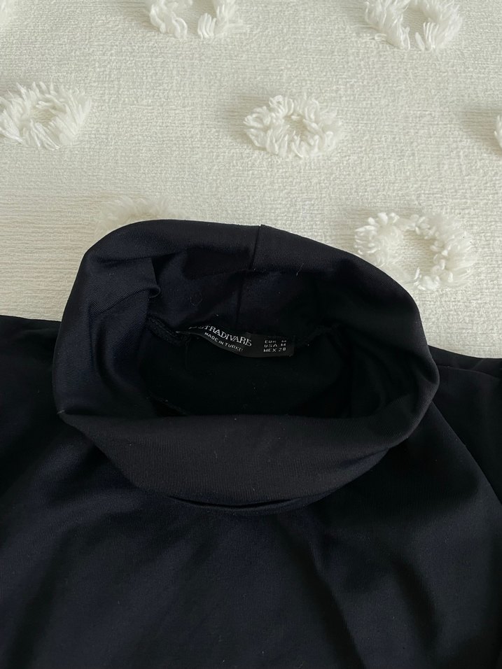 Siyah Balıkçı Yaka Kadın Kazak - Görsel 3